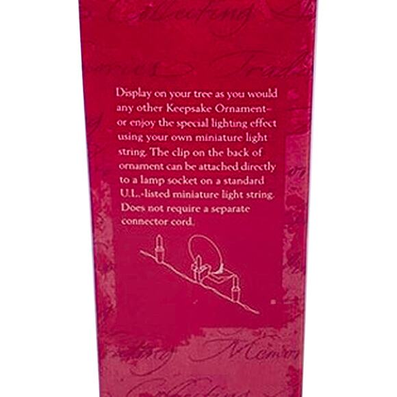 1997 Hallmark Keepsake Happy Christmas to All Collector's Club Ornament in Box - Picture 5 of 6